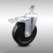 Service Caster 5 Inch SS Hard Rubber Swivel 12mm Threaded Stem Caster with Total Lock Brake SCC-SSTSTTL20S514-HRS-M1215 - alternate 1